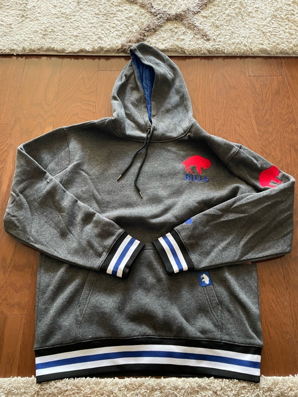 NFL Buffalo Bills Gray Hoodie, Ultra Game. NWT